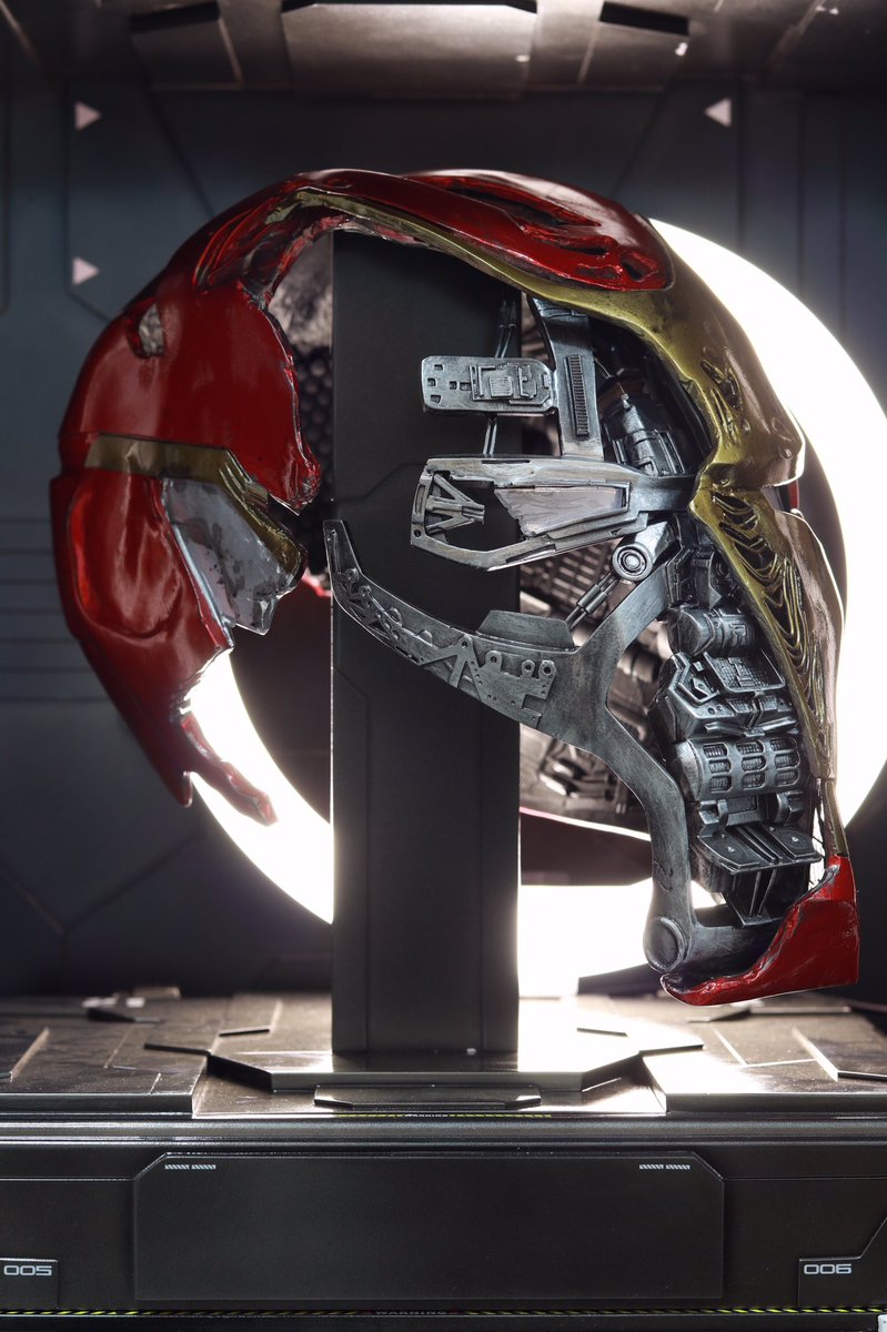 put_padee's tweet photo. Iron man helmet damaged mark 50 
It's the hardest job.
#ironman #mark50 https://t.co/HmZEzHMiWE