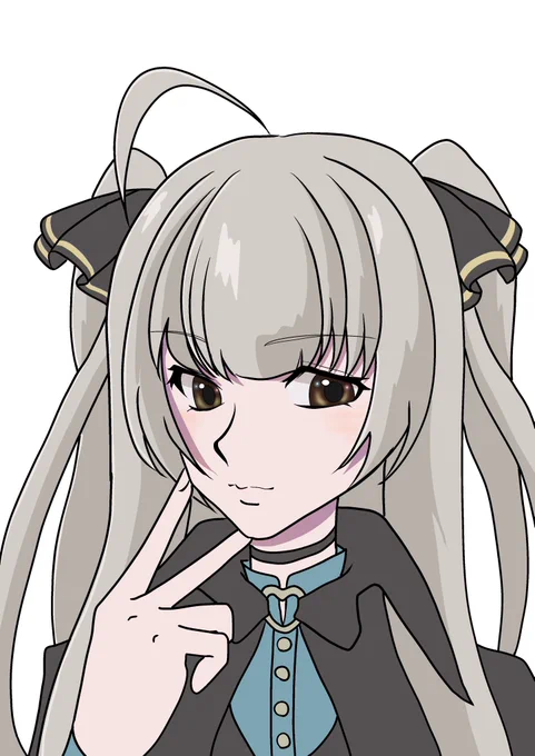 今日の朝のお絵描き90年代アニメ風めるさん#つづらめる#Tsuzurart 