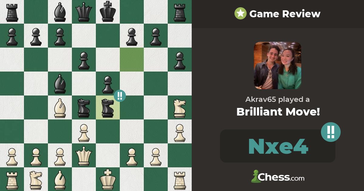 AarKrav's tweet photo. First of 2023!! Let’s goooo 😎🤓 Felt great to lock in this win. Slowly improving ⁦@chesscom⁩
Check out this brilliant move: https://t.co/FNenobDHzk https://t.co/iFoJXytNlc