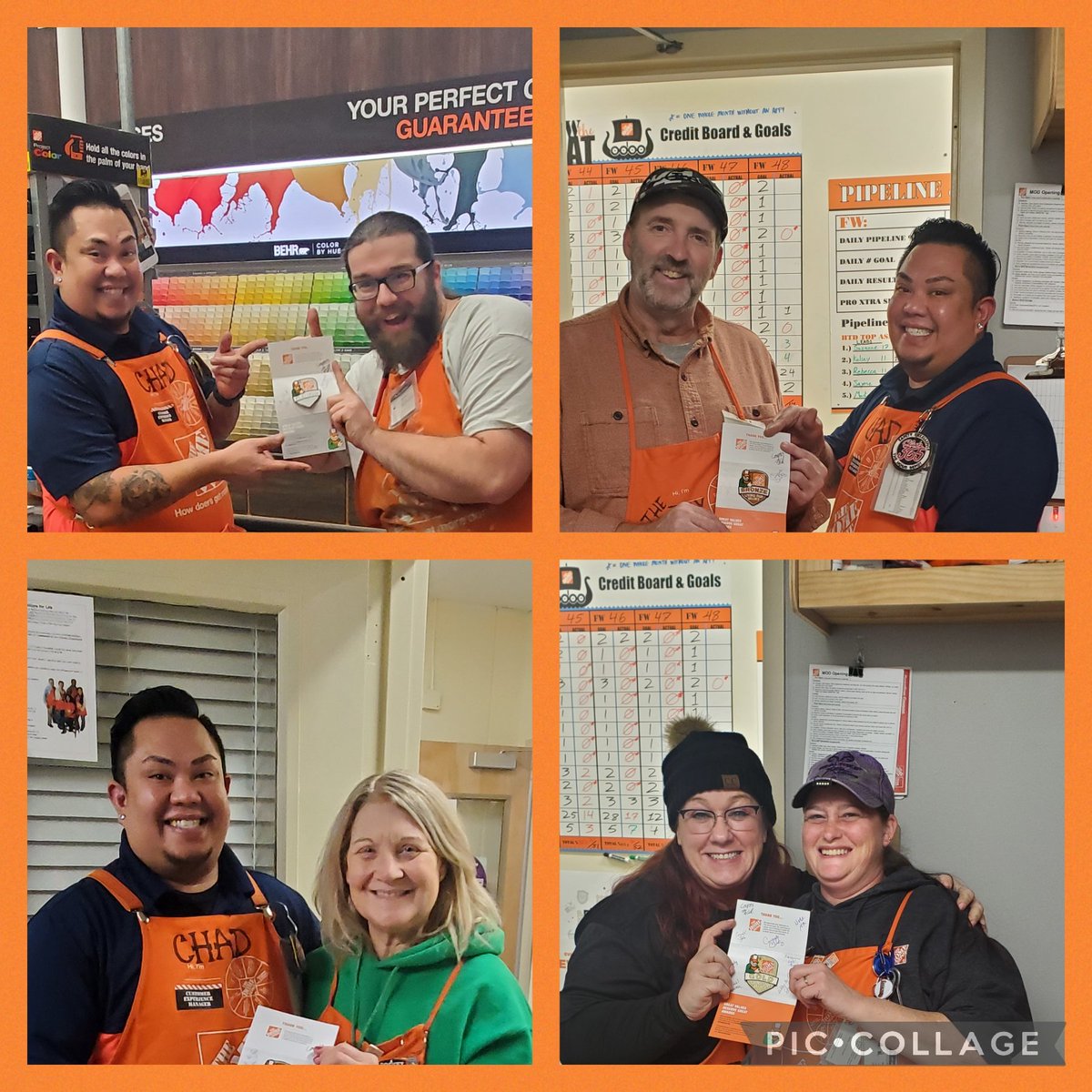 Handing out more homer milestones for these associates! It's always a great day when you can recognize hard work.  Awesome job team!  <a href="/WillDavisTHD/">Will Davis</a> <a href="/jodymillerHD/">Jody Miller</a>