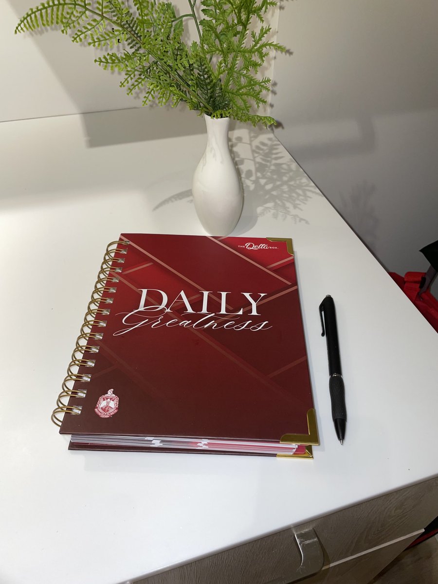 nannhallnotary's tweet image. Writing my vision in my 2023 Daily Greatness planner #deltabox #goals