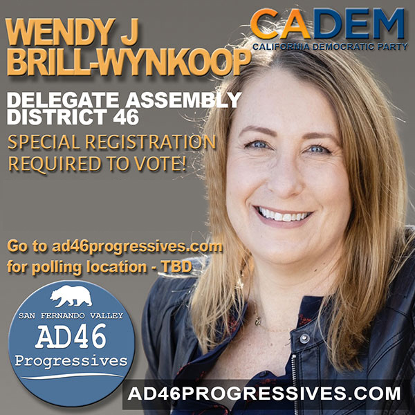 Windo's tweet photo. #AD46 friends &amp; neighbors – Please vote for me! In-person voting ONE DAY only! Running w/ this incredible slate: @kaysonverne @AazamiShervin @mushibfly @FrugalTourist @tainaangeli @Loganjfisher23
ONE Generation Senior Center
Sun, Jan 8, 12 – 4 pm
Reseda Park: 18255 Victory Blvd https://t.co/IA5fu8hTmW