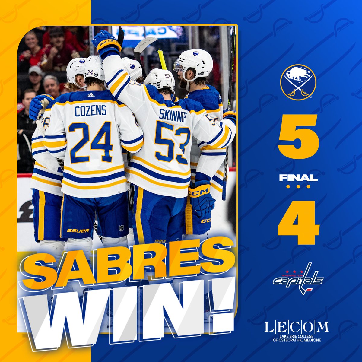 BuffaloSabres's tweet image. For Buffalo. For number 3. 

#LetsGoBuffalo