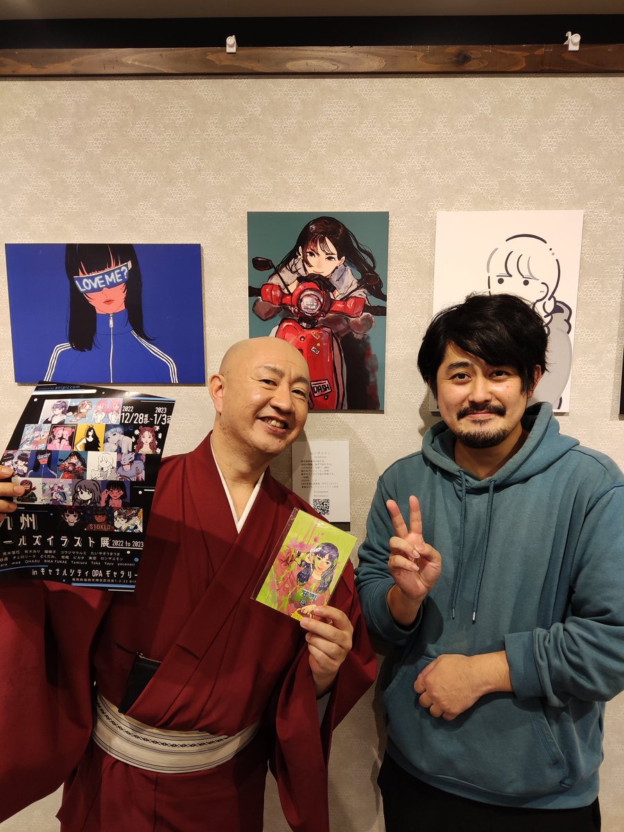 「ガールズイラスト展とても良き内容でした県外の方とも交流出来たし、初めての出展の人」|ロンザエモン|ブラッシュアップライフ大好き人間のイラスト