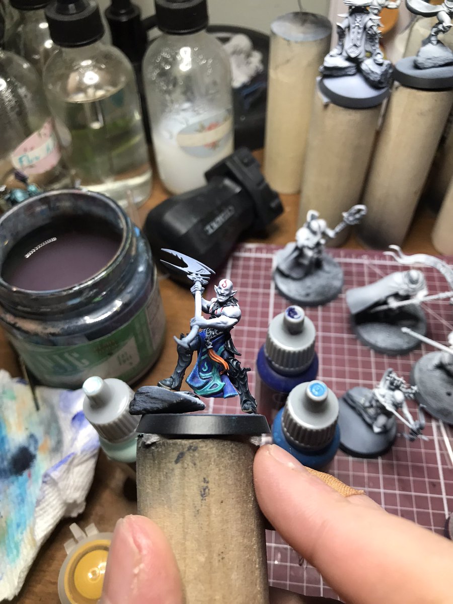 TheTableBard's tweet photo. #hobbystreak Day 1🌊🦈
Was busy over the holidays preparing some models for Warcry, excited to see how they turn out! https://t.co/X6ul2fVPy9