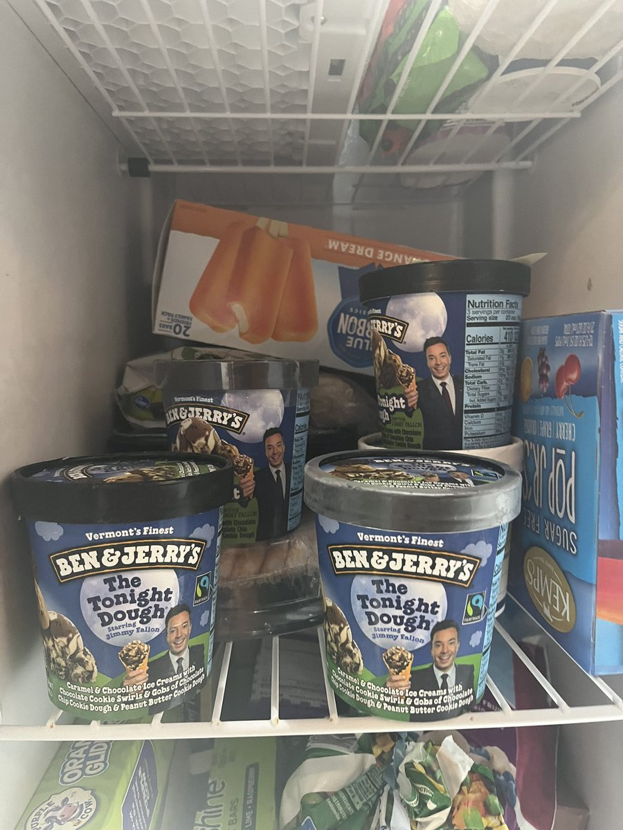 What's up with my kids? It's like Fallon or famine in my freezer. <a href="/jimmyfallon/">Jimmy Fallon</a>