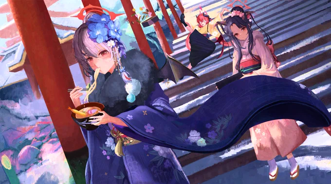 あけましておめでとうございます#ブルアカ #ブルーアーカイブ 