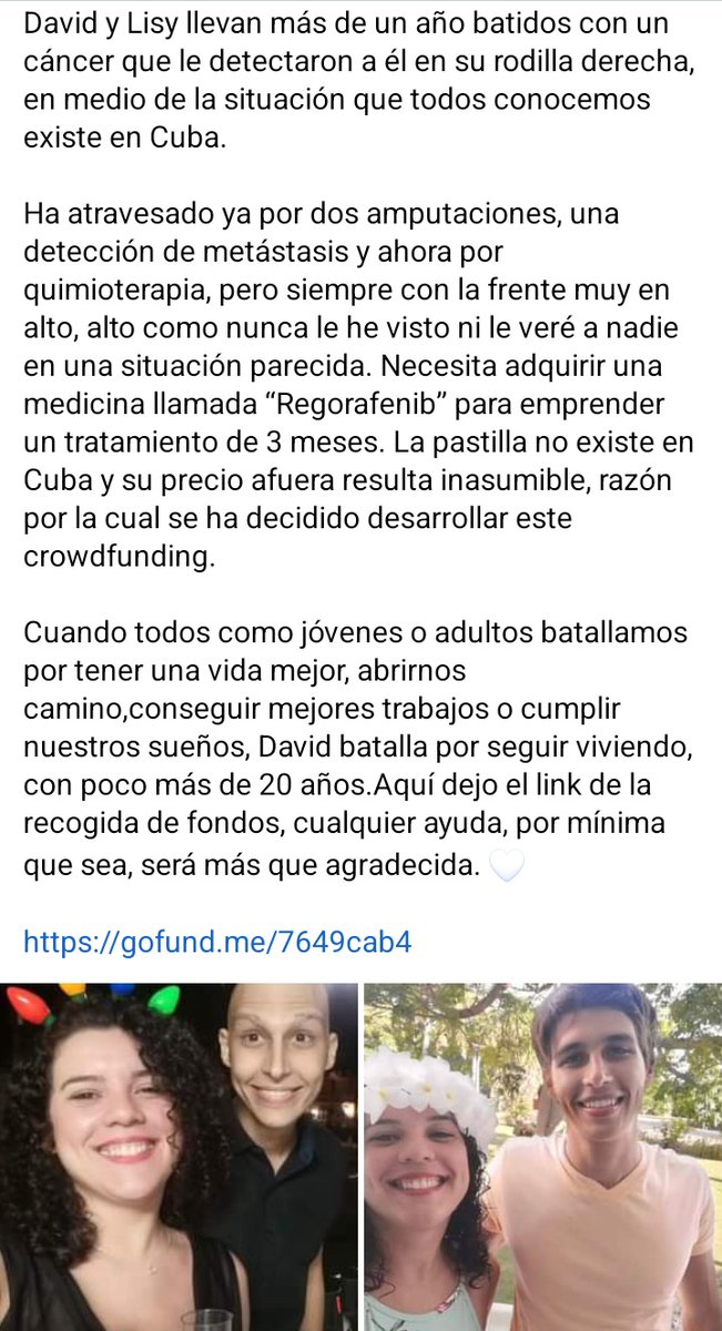 Abel_RuizGarcia's tweet photo. Si un tweet desearía que se haga viral es este. Por favor el que no pueda donar pero al menos difundir

No lo conozco, pero su historia merece atención y ayuda.

Gracias de antemano a todos los que puedan colaborar.

https://t.co/sa4oXFossL https://t.co/QgZgmwX8C7
