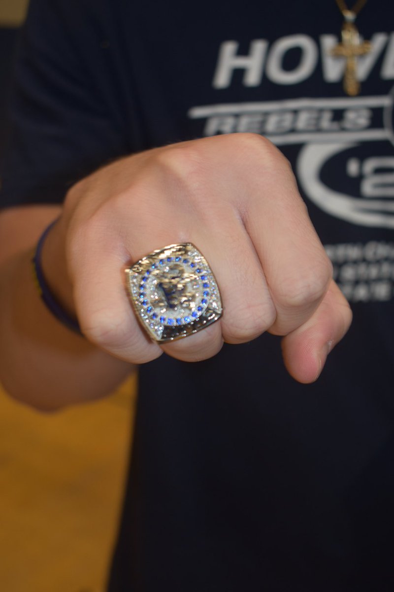 strauch04's tweet photo. Howell HS Baseball State Championship ring ceremony! So proud of Thomas &amp; all these amazing boys!! #oncearebelalwaysarebel https://t.co/YbXBMZ7yUQ