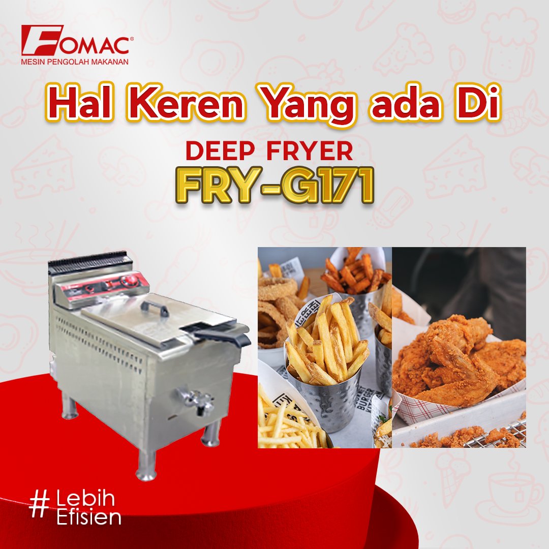fomac_id's tweet photo. Hal Keren yang ada di Deep Fryer FRY-G171 yang perlu kamu tahu
Panel indikator yang sangat sederhana dan mudah untuk dimengerti

Kunjungi website FOMAC di https://t.co/LUWZgaSn6n untuk selengkapnya

#fomac #mesinpengolahmakanan #deepfryer #penggoreng #food #makanan #goreng #fryer https://t.co/wp9Tuz3ADa