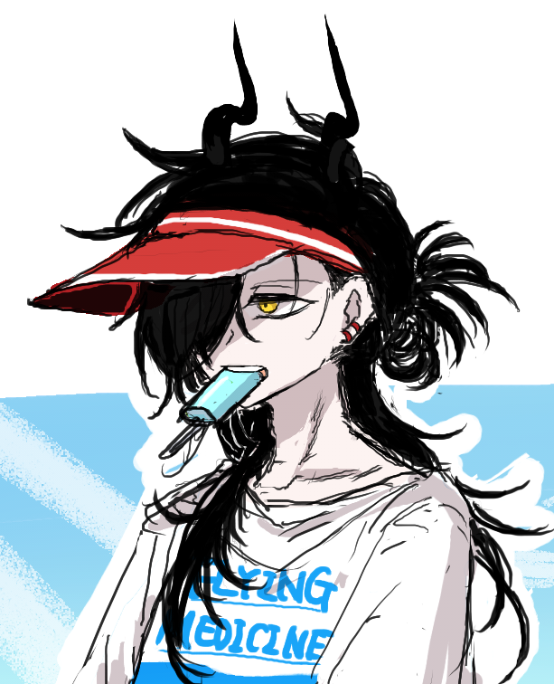 ロクでもないけど、顔は可愛いなと描いてて思う 