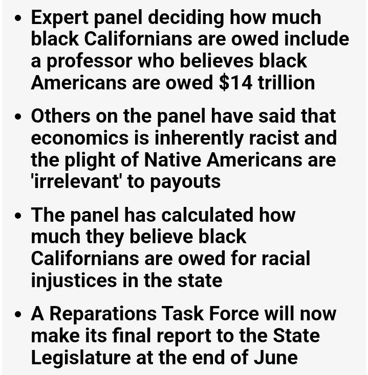 BrutusMaximusX's tweet photo. #GodBlessAmerica #GodSaveAmerica #SomeoneSaveAmerica #USA #ReparationsNow #Reparations
$14 TRILLION
“Economics is racist” ✍️🏽🦷⚽️🏀🤮
The lunatics are running the American asylum. https://t.co/wrttK4tJkh