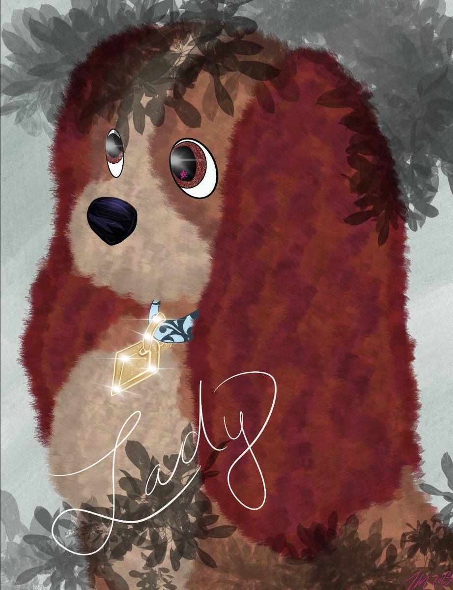 EnchantTrazz's tweet photo. Oh, I love her. What a perfectly beautiful little Lady. #mycreation #ladyandthetramp #Procreate #digitalart #art #ArtOfTheDay #ArtOnTwitter #followyourdreams #notaprofessional https://t.co/sI1UaetCuC