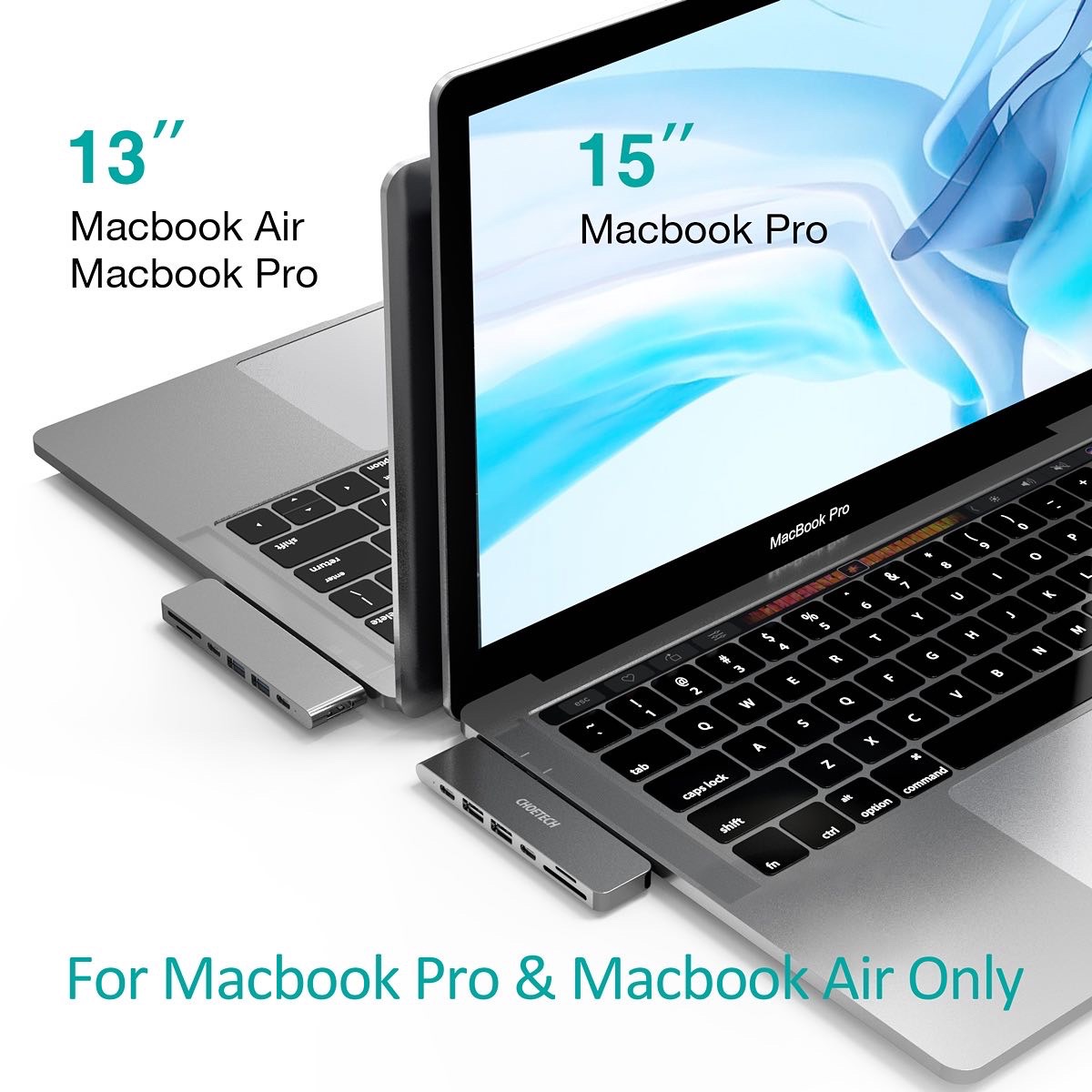 CHOETECH's tweet image. This 7-in-2 USB-C Multiport Adapter will expand your MacBook Pro/Air with a 4K HDMI, USB-C power delivery &amp;amp; data transfer as well as offer pass-through charging - all these features packed inside a tiny, sleek shell #choetech #multiport #adapter #hub #macbook