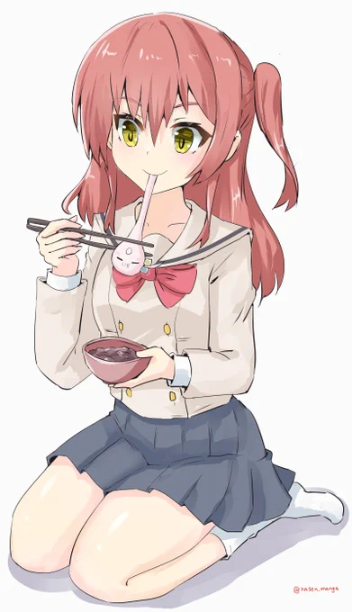 もちを食べる喜多ちゃん#ぼっち・ざ・ろっく 