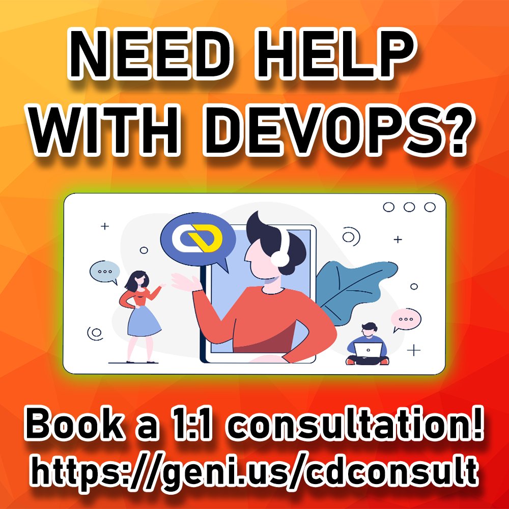 🥳FREE 60min DEVOPS CONSULTING UPGRADE! 

From now until end of January 2023, book a 30-minute session at geni.us/cdconsult , add the code "CDOneMillion" to the notes, and your session will be upgraded to 60 minutes for FREE!

We can talk about #devops #github #azuredevops