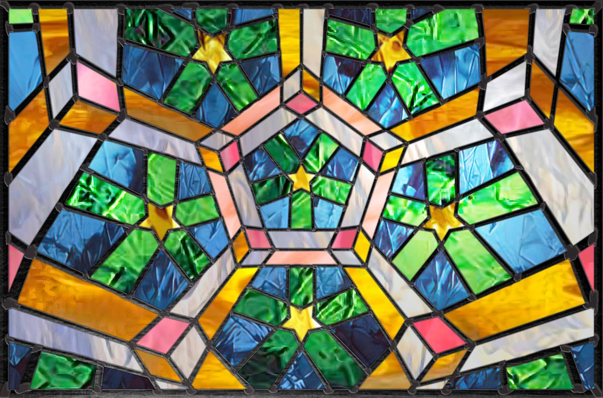 spherical_art's tweet photo. Five Stained Sides
#stainedglass #geometricart #islamicpatterns https://t.co/mGLR4TpRiA