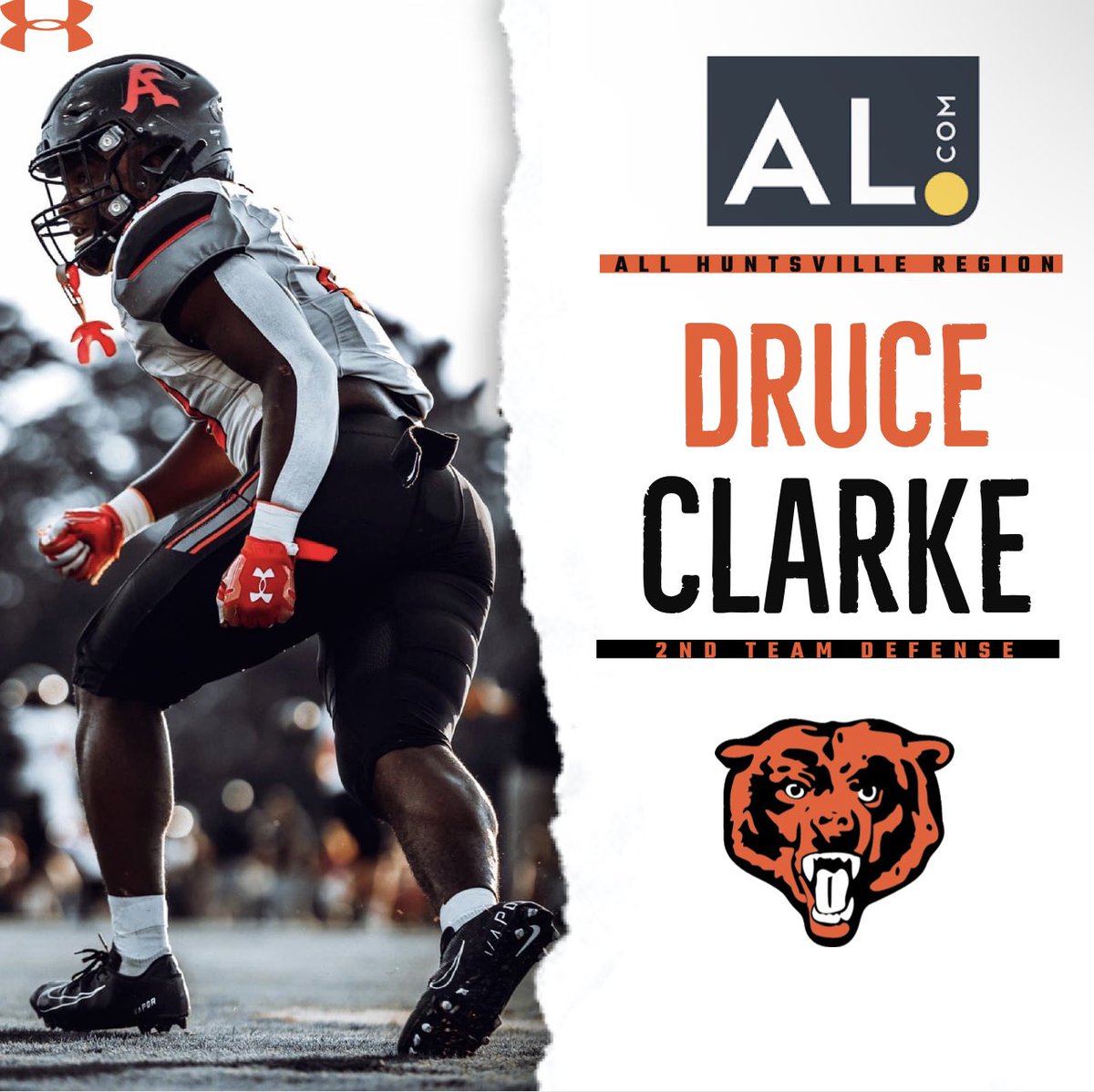 AustinFootball_'s tweet photo. Send. The. Arrow. 🏹🏆
Congratulations to our Black Bear @DruceJr for making the @aldotcom All Huntsville Region 2nd Defense Team!
#BlackBearBred🐻️ | #AustinMade🏴 | #OneBlockAtATime🧱 https://t.co/85lFY1wBRJ