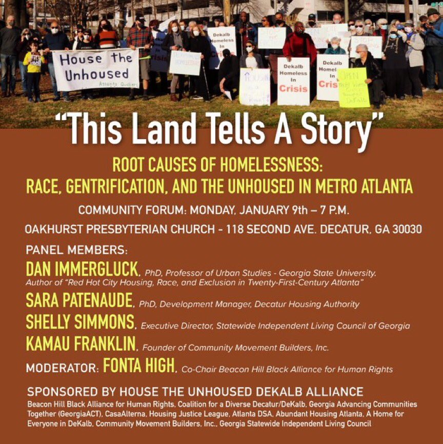 @sdpatenaude @DanImmergluck <a href="/kamaufranklin/">Kamau Franklin</a> Root Causes of Homelessness: social exclusion, as exhibited by event!
✅ in-person-only, real-time, no other way to engage! 
✅ all highly-positioned panelists, none identifying as or plausibly homeless!
✅ no note on disability access/support, no contact info to find out!
✅ …