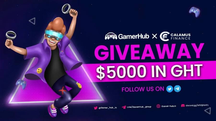 CalamusFinance's tweet photo. 🚀 #GamerHub X #Calamus Finance $5000 Giveaway

🎁 GamerHub is giving $5,000 worth of GHT to lucky winners.

🔰How to win?
Simply Follow us on:

➡️ https://t.co/v1hEH7Tohs

➡️ https://t.co/yDfpsYHSjP

➡️ https://t.co/ws4TKoIoi1

💎 Fill in your details: https://t.co/f7GTDBa05Z https://t.co/twqfM1bIOv