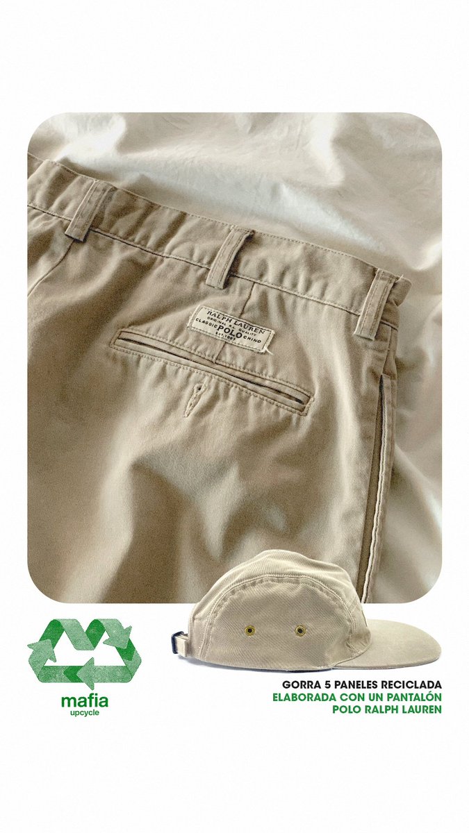 danibemba's tweet photo. Hice dos gorras 5 paneles con un pantalón reciclado ♻️ https://t.co/RTWGH3hJmn