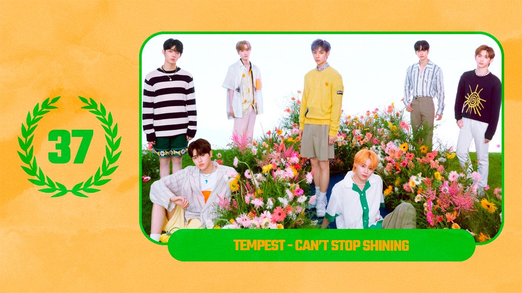 TOP100KPOP's tweet photo. TOP 100 – K-POP SONGS 2022

#37 Can’t Stop Shining

#TEMPEST | Congratulations! 🎉 https://t.co/9ImW5VOGk3