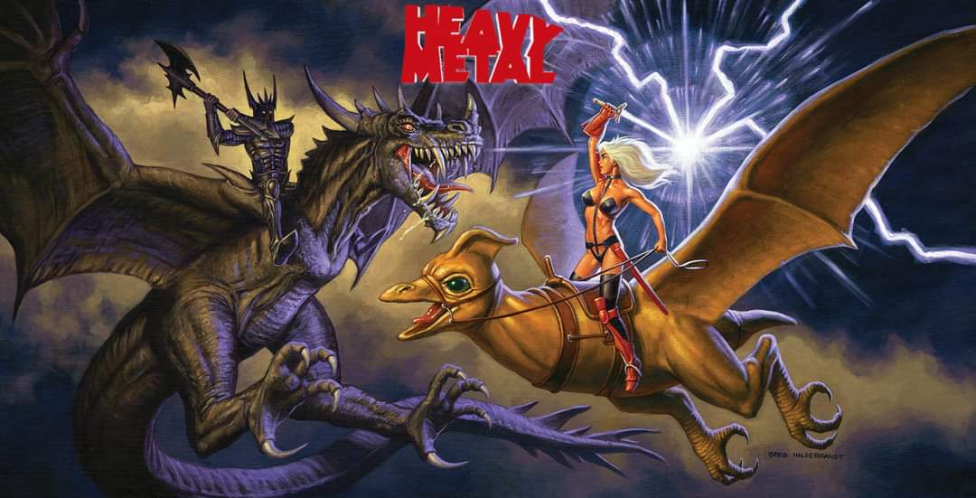 Happy Birthday to the King, J.R.R. Tolkien who inspired many of us here at Heavy Metal. this art by @HildebrandtGreg our very own Taarna fighting a Nazgûl is from our 2023 The Tolkien Art of The Brothers Hildebrandt calendar available on Heavymetal.com #tolkien #lotr