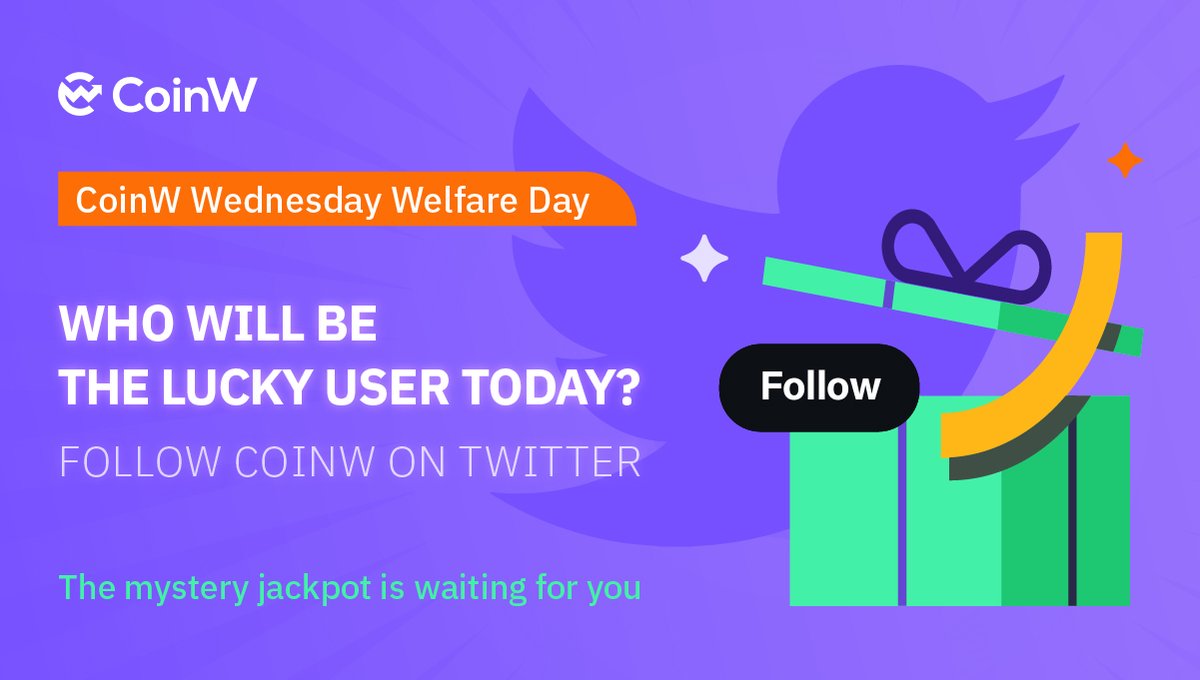 🎁🎁#CoinW Special Wednesday Arrives! 

🥳 What’s the first #cryptocurrency you bought?  

1⃣ Rt + Follow <a href="/Coinw_exchange/">jus773s71ng</a>
2⃣ Complete tasks on Gleam

⭐️Share your crypto story, and 50 lucky users will share $1,000 SHIB!

👉Join here to get $20 giveaway:gleam.io/60oFq/super-ai…