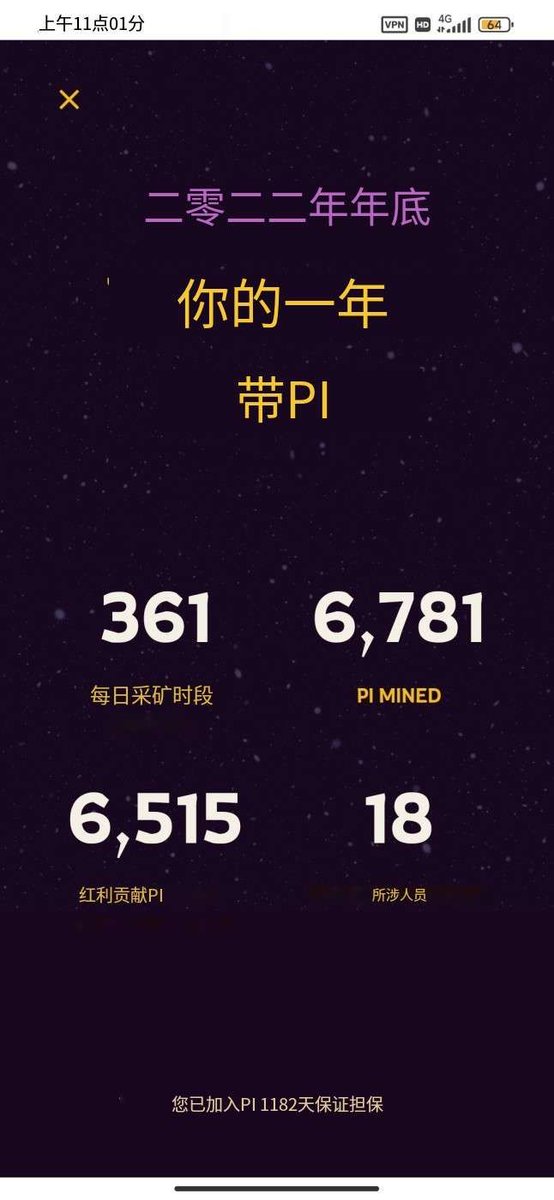 第1个是2022年挖矿的天数。

第2个是2022挖的总量。

第3个是算力币。

第4个是2022年推荐了几个派友。

最下面是点亮闪电的总天数。