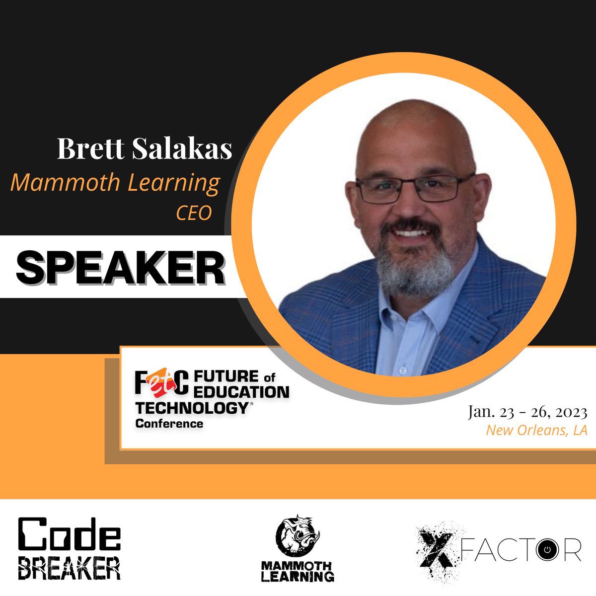 MRsalakas's tweet image. It’s almost time!!! See you in New Orleans soon for FETC!!! 

I am bringing some #MAMMOTHlearning with me!!!