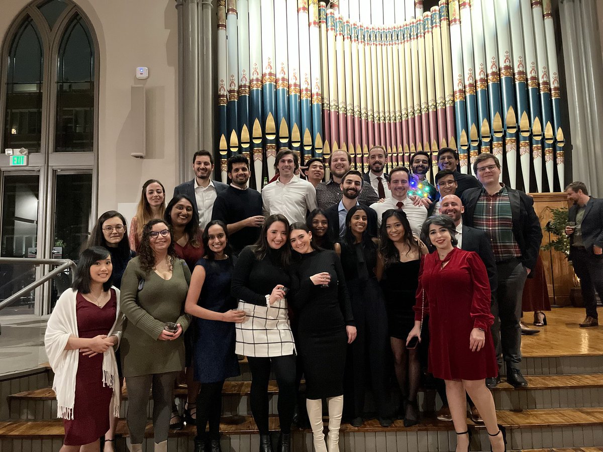 Night float belated holiday tweets: the schedule gods were kind to me and we got 3/3 holiday party attendance! Feel fortunate to have such incredible coresidents and attendings. Here's to a few more years of these 😁 #MedTwitter
