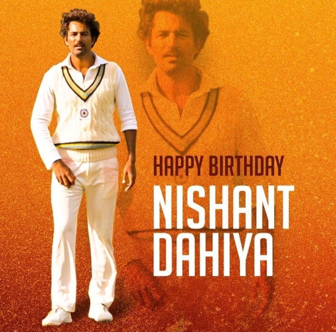 83thefilm's tweet photo. The charming actor who won our hearts with his incredible performance as #RogerBinny. Wishing #NishantDahiya a very happy birthday. #ThisIs83 https://t.co/HI5slrhajI