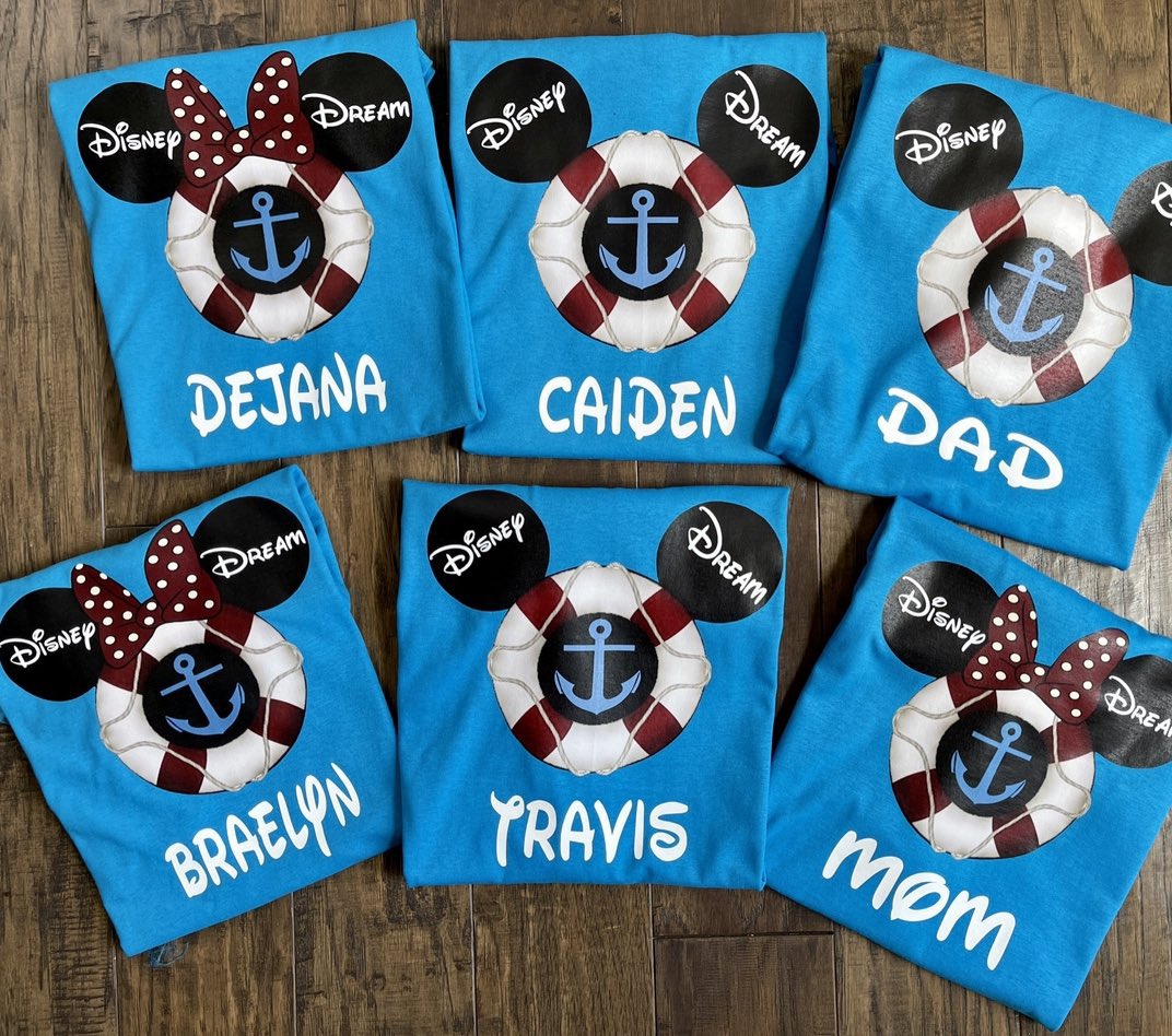 LogansLocker's tweet image. 🚢🛳️🌊 IN STOCK NOW: Custom Family Vacation T-shirt on SALE Right Now!!! logantolayla.com #shopDisney #Disneyland #Disneyworld   #DisneyMerch #DisneyMerchandise #Disney #DisneyPlus  #NewYear2023