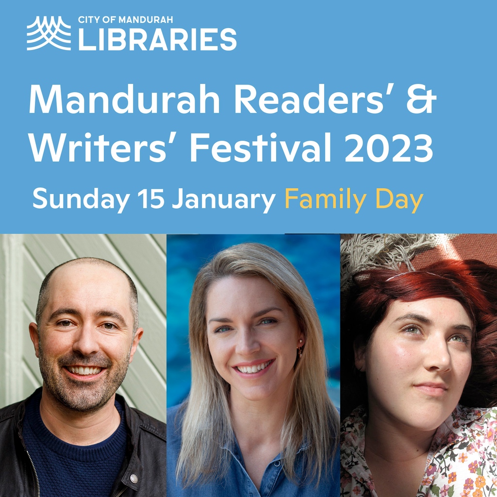 The Mandurah Writers' Festival family day has 3 FREE sessions with WA children’s book creators: 

- me (9:30am)
- @Kylie_Howarth (11:30am)
-  Briony Stewart (2pm)

WHEN: Sun Jan 15th
WHERE: Seashells Mandurah
BOOKINGS: essential - jamesfoley.com.au/events