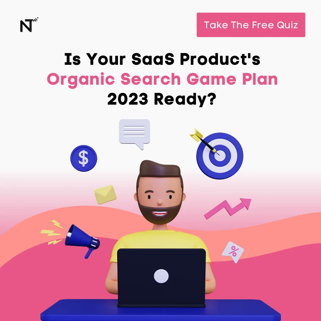 GoProAnsh's tweet image. Companies have been spending approximately $145 billion per year on B2B SaaS technology, and experts forecast a YoY (year-over-year) growth of 40% in 2023 and beyond.
Have you got a well-defined organic search game plan? Take the quiz: nexist.scoreapp.com
 #seo #saasseo