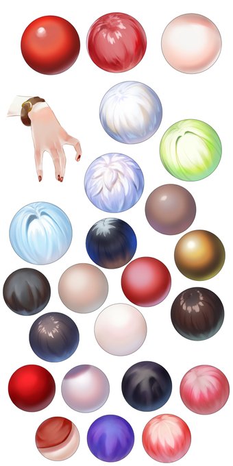 上手い人の絵見ながら色真似影色選びのコツを少し掴んできたかもしれない 