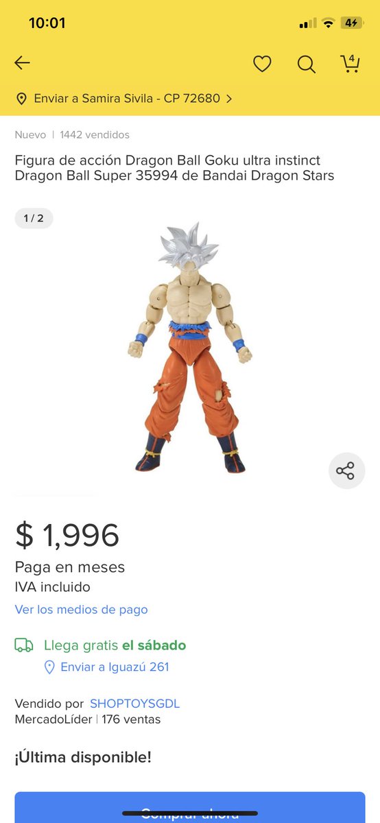 samirajadue's tweet photo. @Mercadolibre oigan que tipo de sanción debería recibir un vendedor que no le dio la gana de enviar el producto que compré sólo para doblarle el precio y jinetear el dinero de mi tarjeta? Adjunto imágenes https://t.co/RaTwWUwOYY