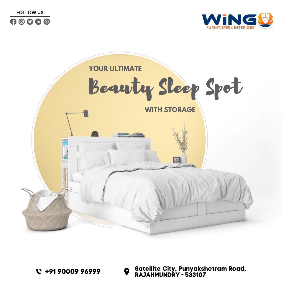 WingoFurnitures's tweet image. Wingo ఫర్నిచర్స్ కస్టమర్ల అభిరుచులకు తగినట్టుగా కస్టమైజ్డ్ ఫర్నిచర్ ను అందిస్తుంది. 

 కస్టమైజ్డ్ ఫర్నిచర్ కోసం ఇప్పుడే కాల్ చేయండి +91 90009 96999.

#homedecor #customizedfurniture #furnituredesign #furniture #eastgodavari #westgodavari #homedesign #interiordecor #rajahmundry