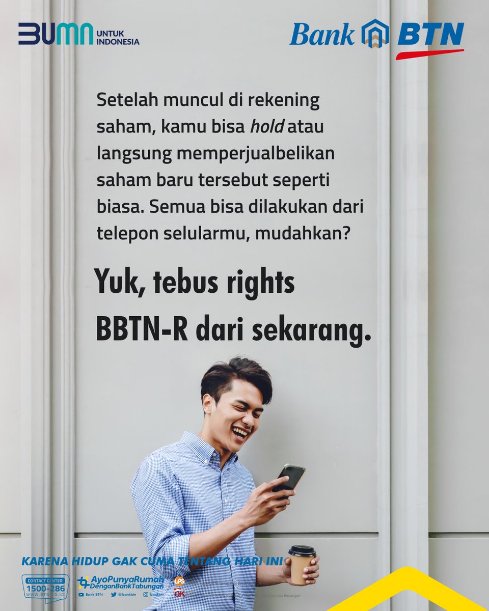 bankbtn's tweet photo. Jangan sampai terlewat, eksekusi paling lambat tanggal 5 Januari 2022

#RightsIssueBTN
#BankBTN
#ProgramSejutaRumah
#BUMNuntukNegeri
#InvestasiSaham https://t.co/TBT8Cotv83