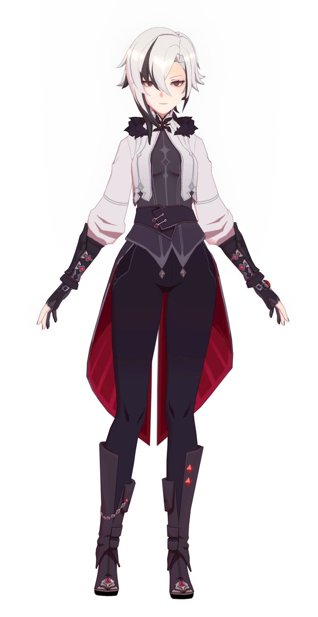 TravelerSun1's tweet image. w o m a n   i n   3 D #ARLECCHINO #GenshinImpact #harbinger