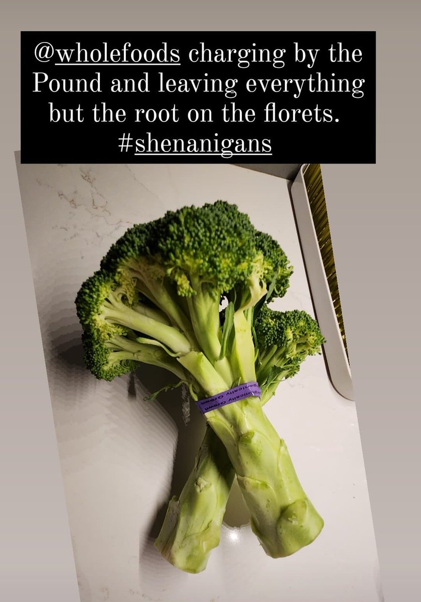 Tired0fCrooks's tweet photo. @WholeFoods what's the story here? The uneaten stem weighs twice as much as the florets. #wholefoods #ripoff https://t.co/MLOCMjhtUB