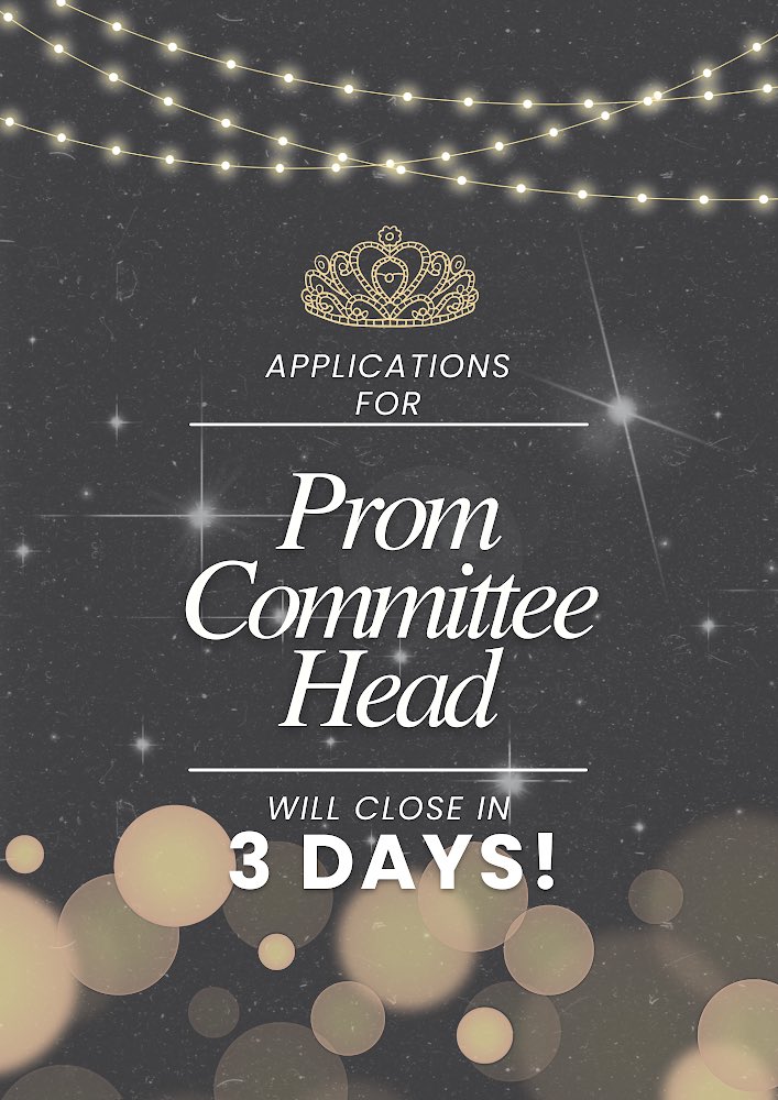 2024BC's tweet photo. Good day, Batch 2024!

Here's a reminder that applications for Prom Committee Overall and Deputy Head* will close in 3 DAYS!

If interested, you may sign up through any of the following links:
https://t.co/TVxoUMbrXU
https://t.co/WwRtpaHraV
https://t.co/JH1KsMCt8v https://t.co/LgUlZLVxTs