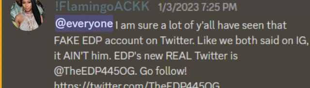 Master At Work on X: I found the real EDP445 twitter account. Not