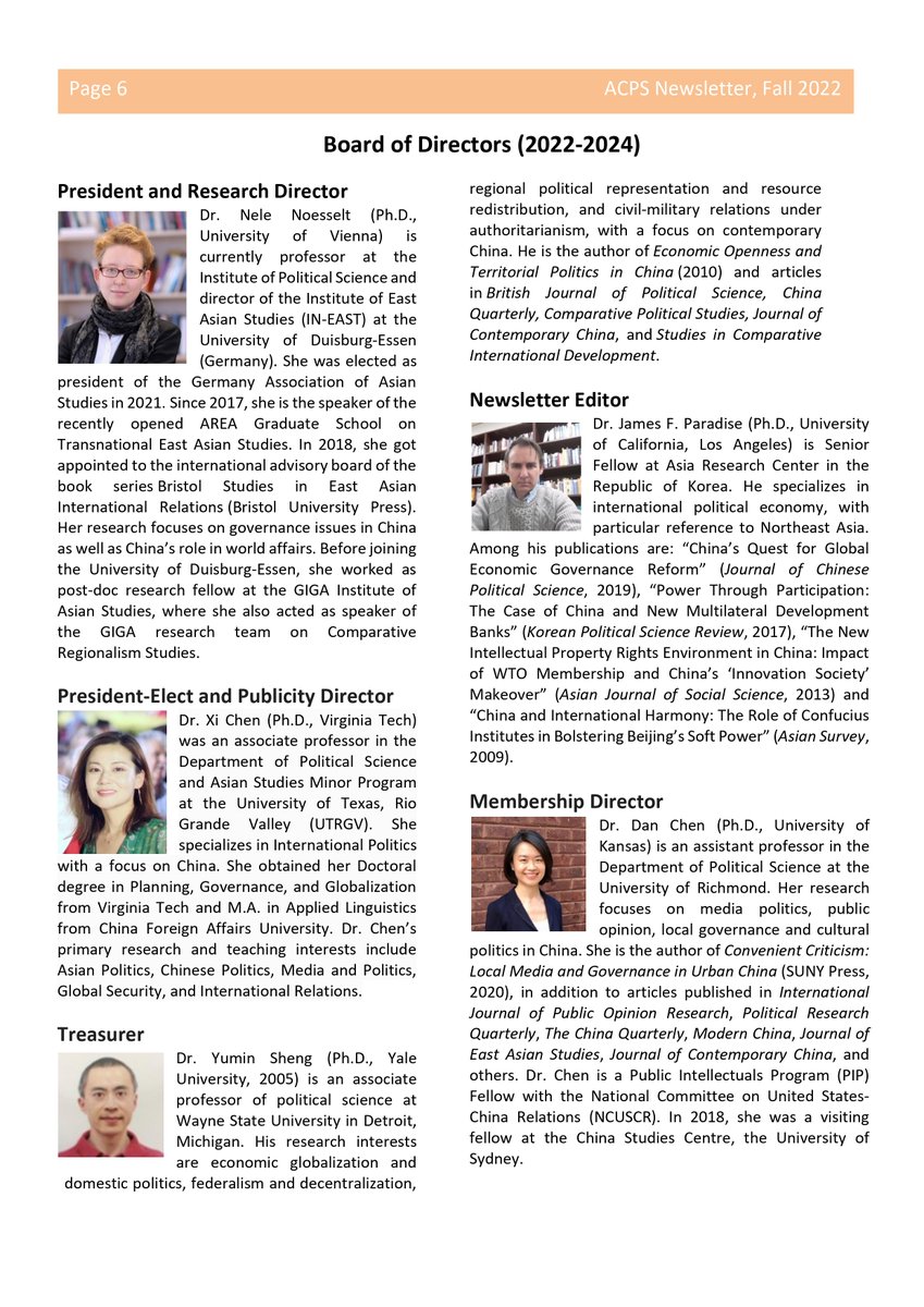 acpsus's tweet photo. (Continued)📣Announcement: New issue of ACPS newsletter is out! 🎉

Highlights (3/4):

Board of Directors Election Results
Member Publications
Scholar Profiles https://t.co/1Y7bgQPLOW