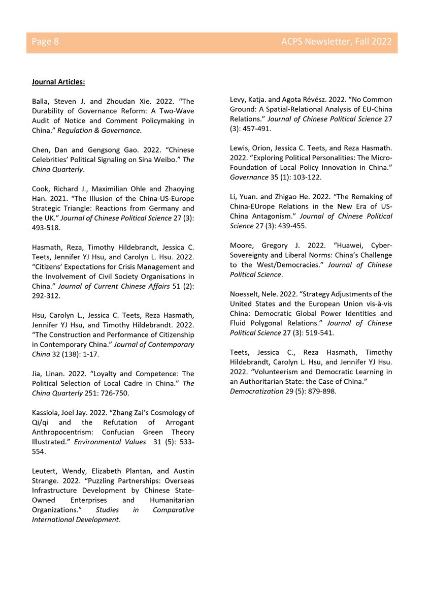 acpsus's tweet photo. (Continued)📣Announcement: New issue of ACPS newsletter is out! 🎉

Highlights (3/4):

Board of Directors Election Results
Member Publications
Scholar Profiles https://t.co/1Y7bgQPLOW