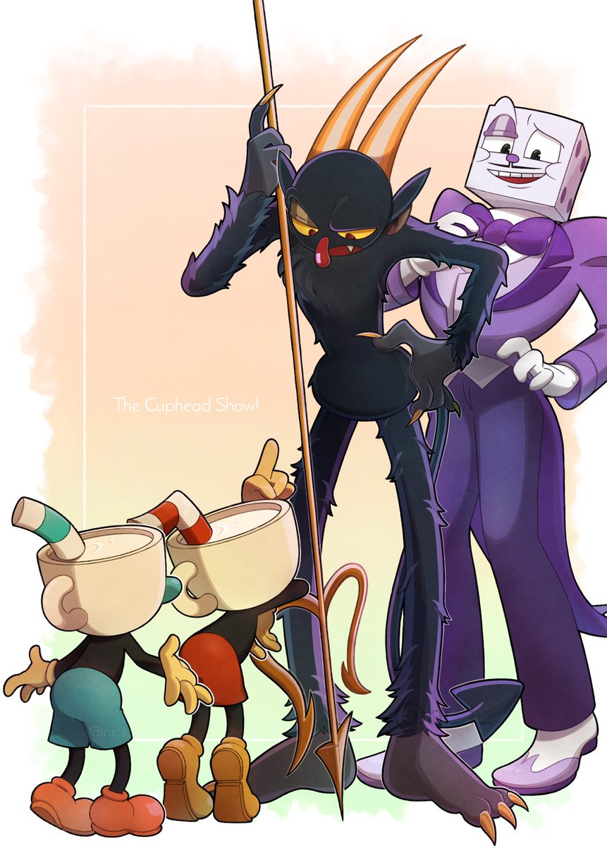 #cupheadfanart #thecupheadshow #cupheadshow #cuphead #mugman #cupheaddevil #kingdice #studiomdhr    #RENEWTHECUPHEADSHOW

描き初め。今年もよろしくお願いします！😈🎲☕️