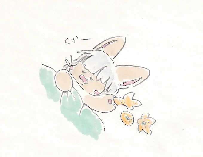 寝正月ナナチちゃん。#イラスト #メイドインアビス 