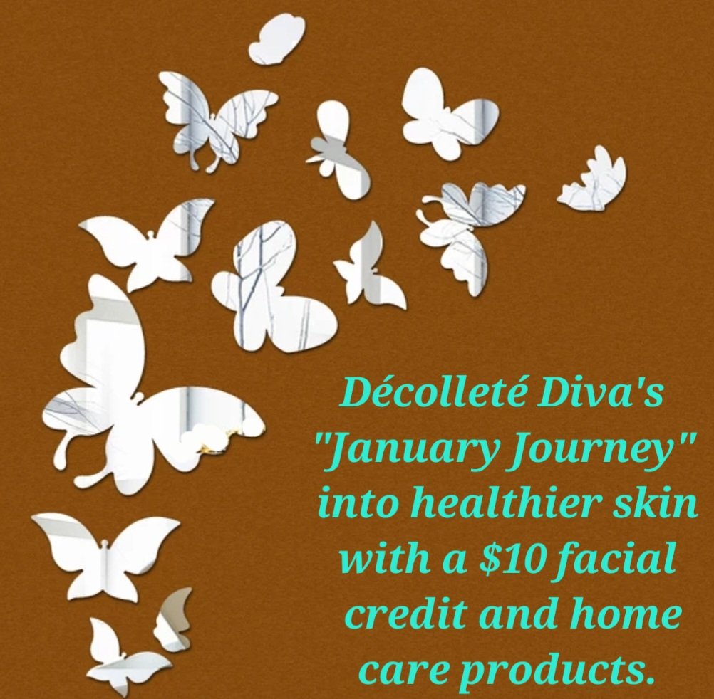 DecolleteDiva's tweet photo. Let's begin our skincare journey with customized facials. 🦋 https://t.co/vq9lxzWBhh