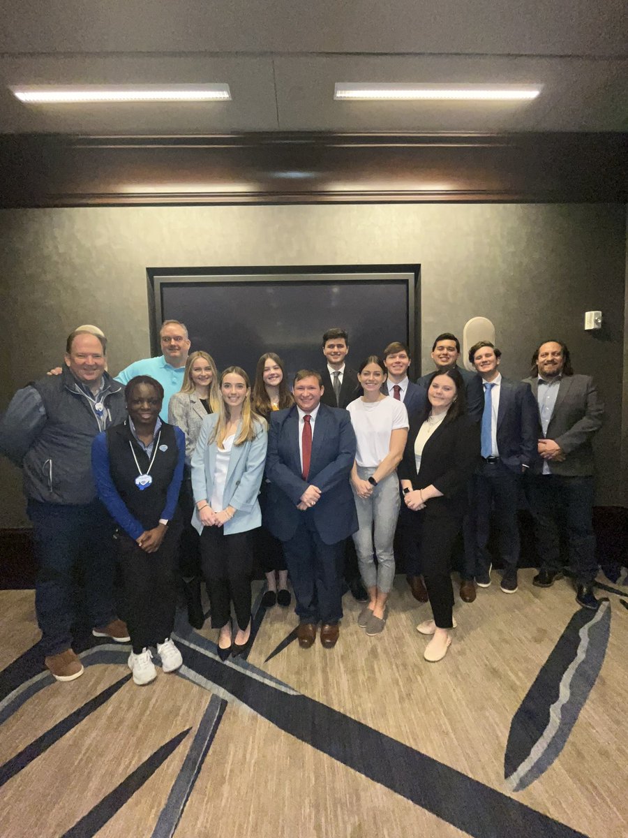 knsmtamu's tweet photo. Waving goodbye to Cotton Bowl 2023. Our students presented their marketing pitches this morning and checked out. Thank you so much to Michael Konradi for continuing to let our students come out and work. #GoodyearCottonBowl https://t.co/XtI2tj6v0p