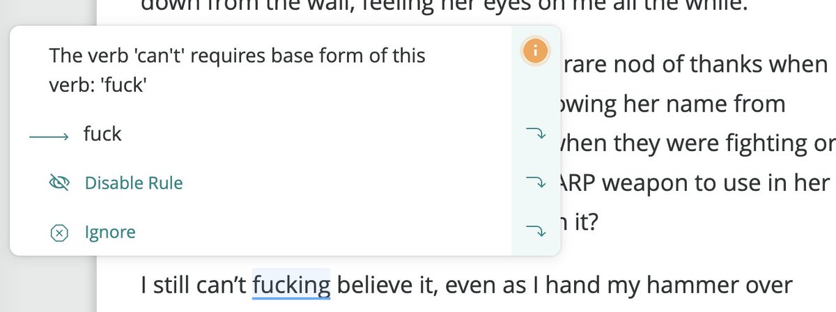 gingerkaned's tweet image. No, ProWritingAid. I mean... yes? But no. #amwriting